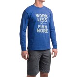Simms Work Less Fish More T-Shirt - Long Sleeve (For Men)
