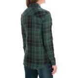 Seven7 Relaxed Fit Plaid Shirt - Snap Front, Long Sleeve (For Women)