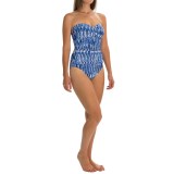 Anne Cole Twist Front Bandeau One-Piece Swimsuit (For Women)