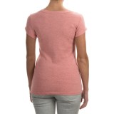 Cynthia Rowley Pima Cotton Ribbed Shirt - Short Sleeve (For Women)