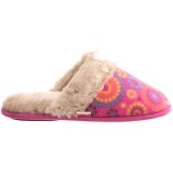 Acorn Fleece Scuff Slippers (For Women)