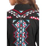 Panhandle Slim Aztec-Embroidered Western Shirt - Snap Front, Long Sleeve (For Women)