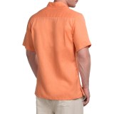 Natural Blue Linen Shirt - Short Sleeve (For Men)