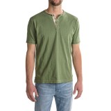 True Grit Soft Slub Vintage Henley Shirt - Short Sleeve (For Men)