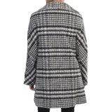 Ellen Tracy Wool Plaid A-Line Coat (For Women)