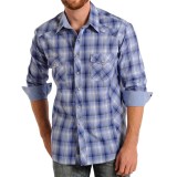 Rock & Roll Cowboy Poplin Printed Shirt - Snap Front, Long Sleeve (For Men)
