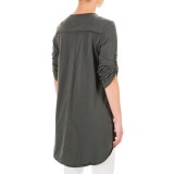 Neon Buddha Sage Spirit Tunic Shirt - Stretch Cotton, 3/4 Sleeve (For Women)