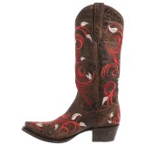 Lane Jerri Ann Cowboy Boots - Leather, Snip Toe, 13” (For Women)