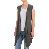 Cable & Gauge Stretch Rayon Enzyme-Wash Vest (For Women)