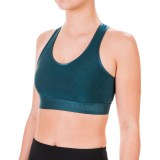 Under Armour Armour® Mid Embossed Racerback Sports Bra - Medium Impact (For Women)