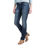 Mavi Kerry Indigo Cigarette Leg Jeans - Mid Rise, Stretch Cotton Blend (For Women)