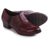 Tamaris Stacked Heel Shoes - Leather, Slip-Ons (For Women)