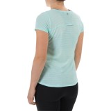 90 Degree by Reflex Cotton Blend Fitted Shirt - Scoop Neck, Short Sleeve (For Women)