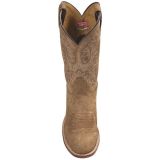 Nocona Waxy Suede Cowboy Boots - Round Toe, Walking Heel (For Men)