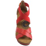 Wanda Panda Strappy Wedge Sandals - Leather (For Women)