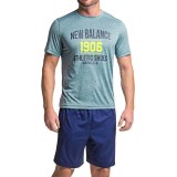 New Balance Heather Graphic T-Shirt - Crew Neck, Short Sleeve (For Men)