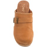 TOMS Elisa Open-Back Clogs - Leather (For Women)