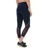 90 Degree by Reflex Mesh Reflective Dotted Capris (For Women)