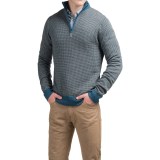 Toscano Birdseye Mock Sweater - Merino Wool, Zip Neck (For Men)