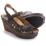 Earth Aquarius Sandals - Leather, Wedge Heel (For Women)