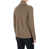 Knit Open-Front Cardigan Shirt - Long Sleeve (For Women)