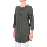 Neon Buddha Sage Spirit Tunic Shirt - Stretch Cotton, 3/4 Sleeve (For Women)