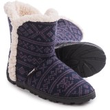 Muk Luks Faux-Fur Trim Boot Slippers (For Women)