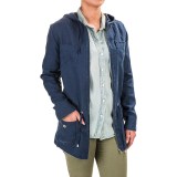 Kenar Linen Anorak Jacket - Hooded (For Women)