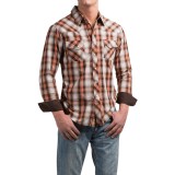 Rock & Roll Cowboy Plaid Stitched Western Shirt - Snap Front, Long Sleeve (For Men)