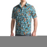 Woolrich Walnut Run Printed Shirt - Short Sleeve (For Men)