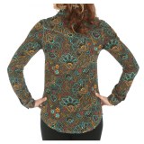 Wrangler One-Point-Yoke Printed Western Shirt - Snap Front, Long Sleeve (For Women)