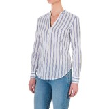 Workshop Republic Clothing Yarn-Dyed Woven Cotton Shirt - Long Sleeve (For Women)