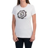 Barbour Printed Cotton Round Neck T-Shirt - Short Sleeve (For Women)