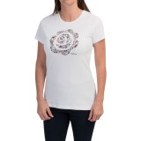 Barbour Printed Cotton Round Neck T-Shirt - Short Sleeve (For Women)