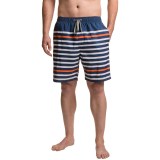 Boston Traders Printed Stripe Volley Swim Trunks - UPF 50+ (For Men)