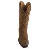 Lucchese Austin Comanche Calfskin Cowboy Boots - Oil Suede (For Men)