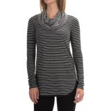 Cable & Gauge Cowl Neck Shirt - Long Sleeve (For Women)