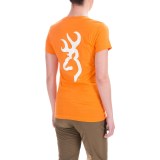 Browning Fitted T-Shirt - Crew Neck, Short Sleeve (For Women)