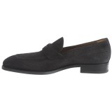 A. Testoni English Grain Suede Penny Loafers (For Men)