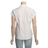 Avalin Cool White Shirt - Stretch Cotton, Short Sleeve (For Women)