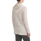 Harmony and Balance Waffle-Knit Fly Away Cardigan Shirt - Hooded, Long Sleeve (For Women)