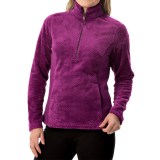 White Sierra Diamond Fleece Jacket - Zip Neck (For Women)