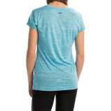 Spalding Striped Space-Dye T-Shirt - Short Sleeve (For Women)