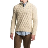 Peregrine by J. G. Glover Diamond Zip Neck Sweater - Peruvian Merino Wool (For Men)