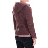 Laundromat Flower Wool Hoodie - Fleece Lined, Full Zip (For Women)