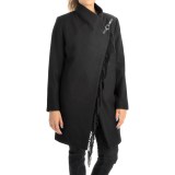 Jonathan Michael Lambswool Coat with Fringe (For Women)