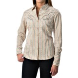 Pendleton Woven Cotton Shirt - Snap Front, Long Sleeve (For Women)