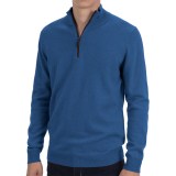 Forte Cashmere Fitted Sweater - Zip Mock Neck (For Men)