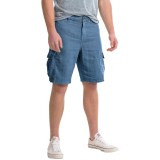 True Grit Sunset Cargo Shorts - Linen (For Men)