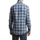 Robert Talbott Anderson Windowpane Plaid Sport Shirt - Linen, Long Sleeve (For Men)